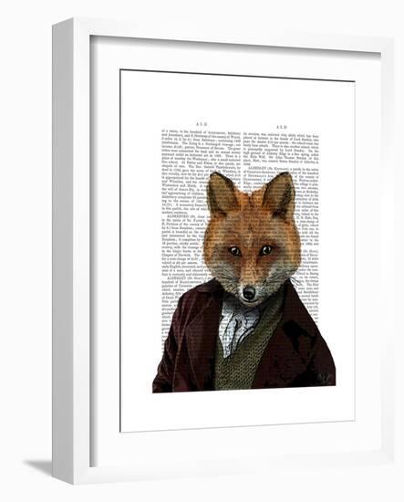 Fox Portrait 2-Fab Funky-Framed Premium Giclee Print