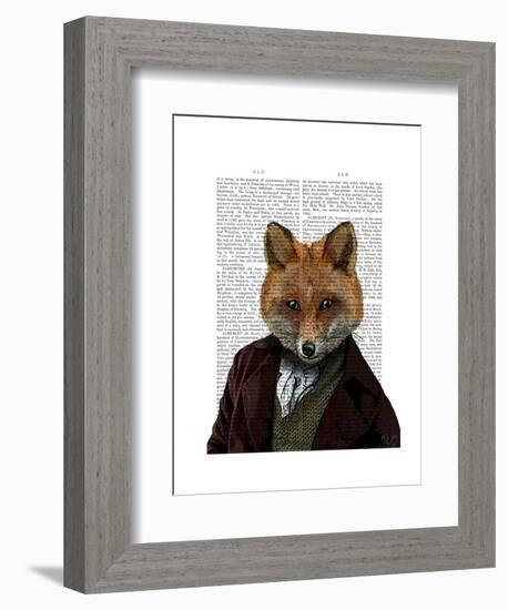 Fox Portrait 2-Fab Funky-Framed Art Print