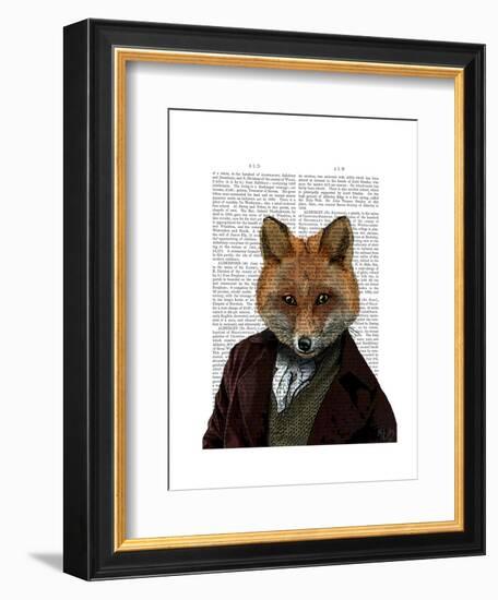 Fox Portrait 2-Fab Funky-Framed Art Print