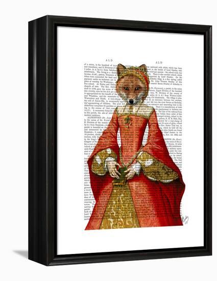 Fox Queen-Fab Funky-Framed Stretched Canvas