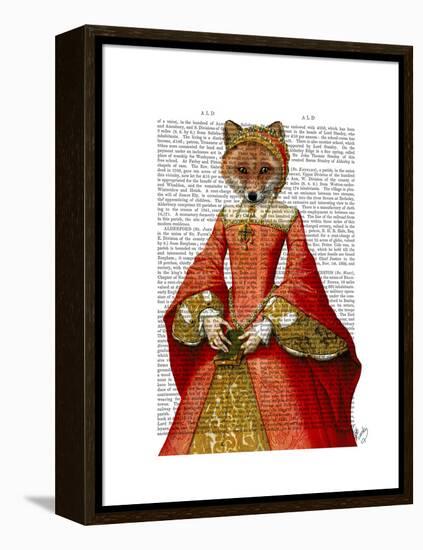 Fox Queen-Fab Funky-Framed Stretched Canvas