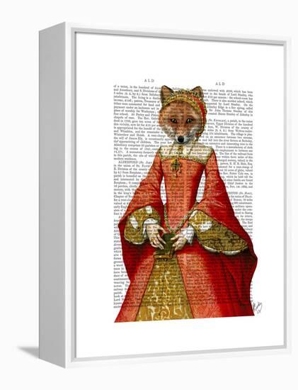 Fox Queen-Fab Funky-Framed Stretched Canvas