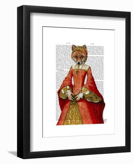 Fox Queen-Fab Funky-Framed Art Print
