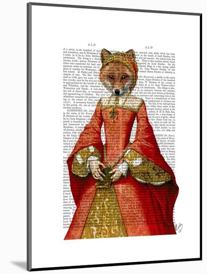 Fox Queen-Fab Funky-Mounted Art Print
