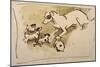 Fox Terrier and Puppies-Joseph Crawhall-Mounted Giclee Print