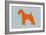 Fox Terrier Orange-NaxArt-Framed Art Print