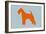 Fox Terrier Orange-NaxArt-Framed Art Print