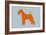 Fox Terrier Orange-NaxArt-Framed Art Print