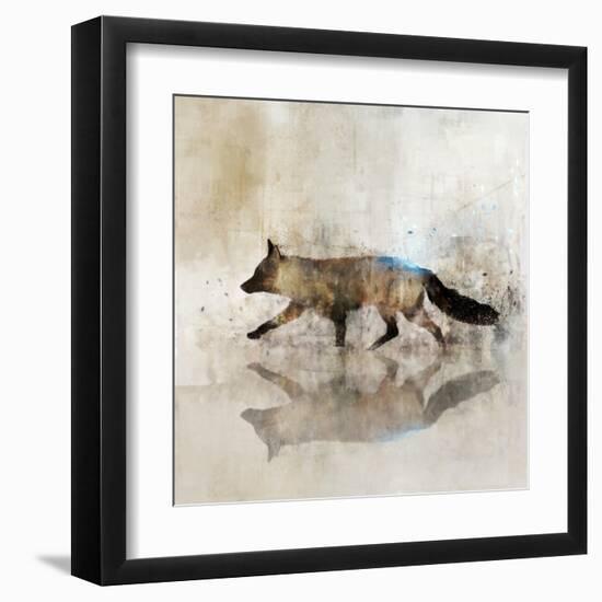 Fox Walk II-Ken Roko-Framed Art Print