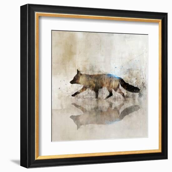 Fox Walk II-Ken Roko-Framed Art Print