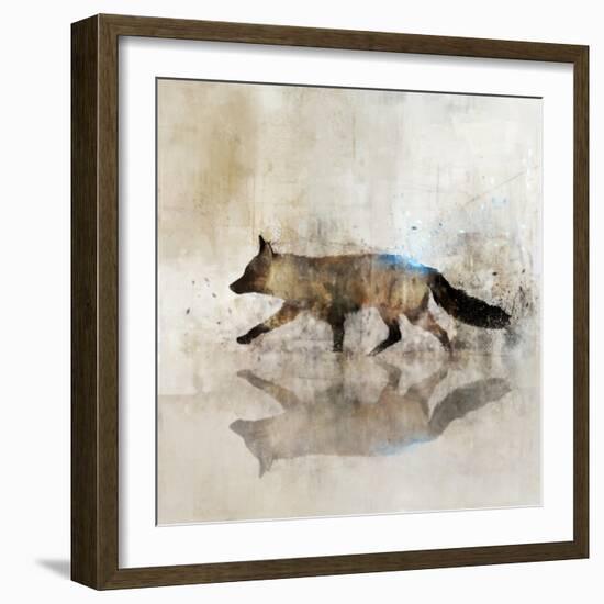 Fox Walk II-Ken Roko-Framed Art Print