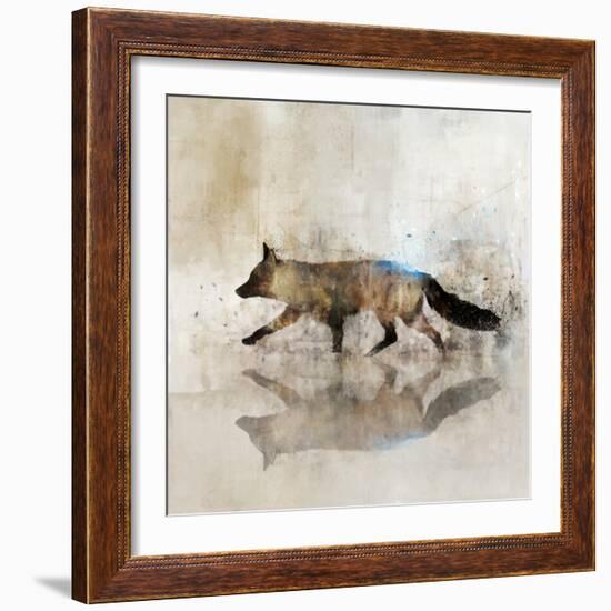 Fox Walk II-Ken Roko-Framed Art Print