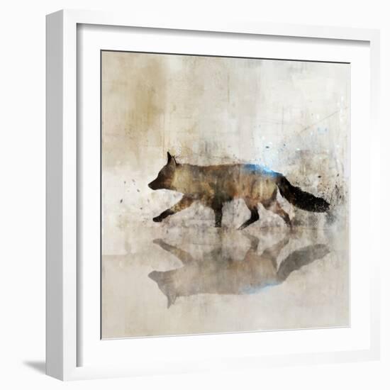 Fox Walk II-Ken Roko-Framed Art Print