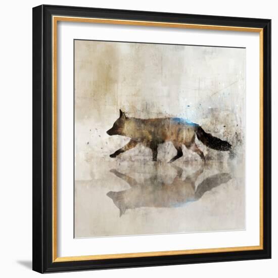 Fox Walk II-Ken Roko-Framed Art Print