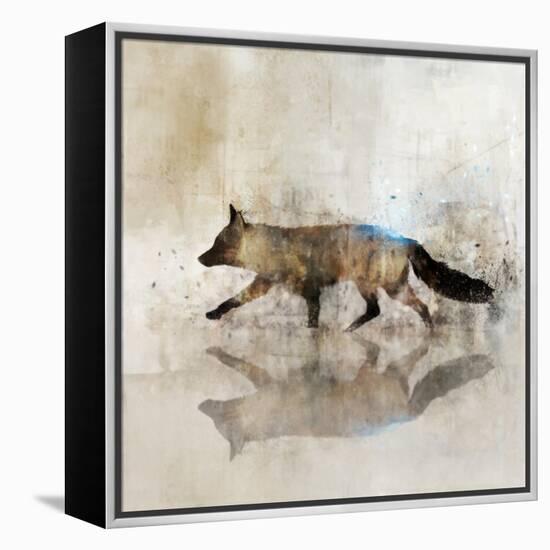 Fox Walk II-Ken Roko-Framed Stretched Canvas