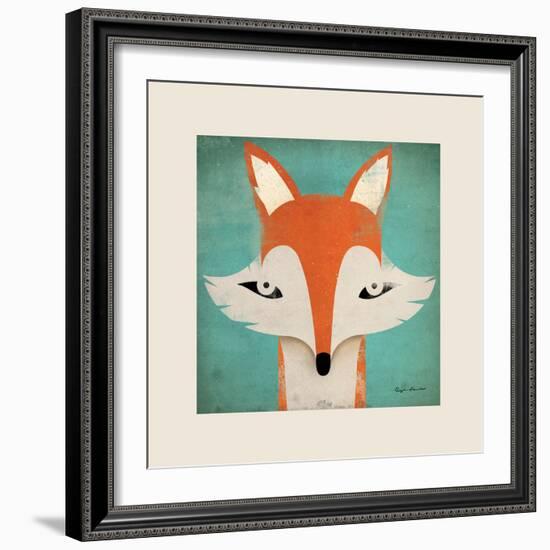 Fox with Border-Ryan Fowler-Framed Art Print