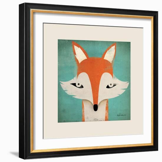 Fox with Border-Ryan Fowler-Framed Art Print