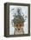Fox with Butterfly Bell Jar-Fab Funky-Framed Stretched Canvas
