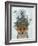 Fox with Butterfly Bell Jar-Fab Funky-Framed Art Print