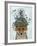 Fox with Butterfly Bell Jar-Fab Funky-Framed Art Print