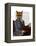 Fox with Flute-Fab Funky-Framed Stretched Canvas