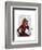 Fox with Red Scarf-Fab Funky-Framed Art Print