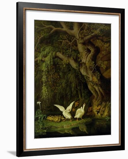 Foxes and Geese-Johann Heinrich Tischbein-Framed Premium Giclee Print