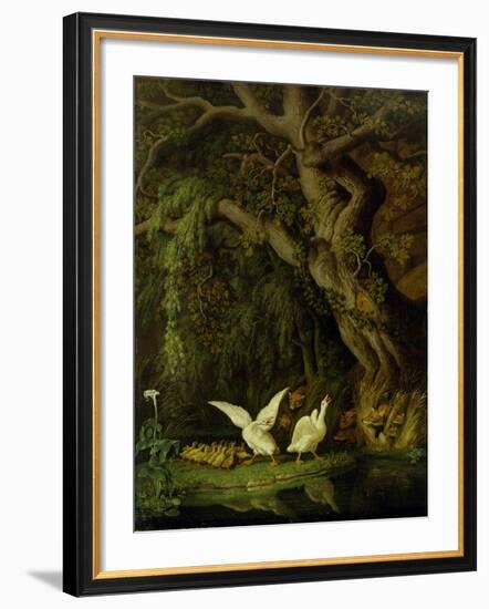 Foxes and Geese-Johann Heinrich Tischbein-Framed Premium Giclee Print