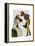 Foxes Courting-Fab Funky-Framed Stretched Canvas