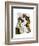 Foxes Courting-Fab Funky-Framed Art Print