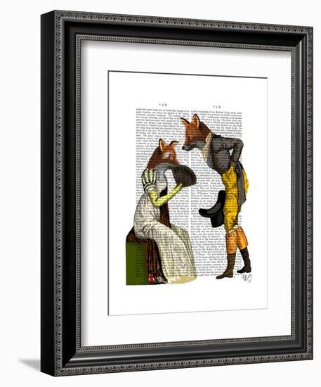 Foxes Courting-Fab Funky-Framed Art Print