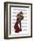 Foxes Romantic Dancers-Fab Funky-Framed Art Print