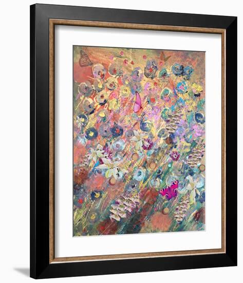 Foxglove grow-Claire Westwood-Framed Art Print