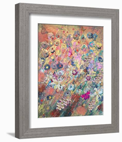 Foxglove grow-Claire Westwood-Framed Art Print