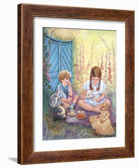 Foxglove Tea Party-Judy Mastrangelo-Framed Giclee Print