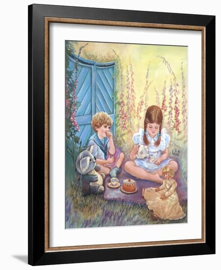 Foxglove Tea Party-Judy Mastrangelo-Framed Giclee Print