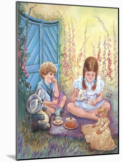 Foxglove Tea Party-Judy Mastrangelo-Mounted Giclee Print