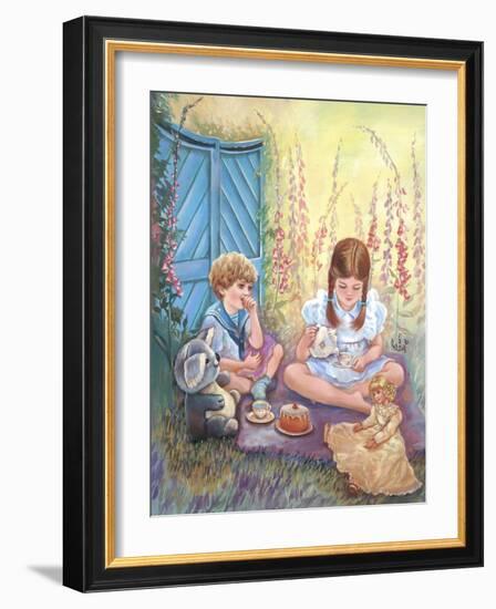 Foxglove Tea Party-Judy Mastrangelo-Framed Giclee Print
