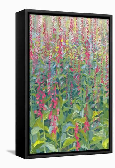 Foxgloves, 2014-Leigh Glover-Framed Premier Image Canvas