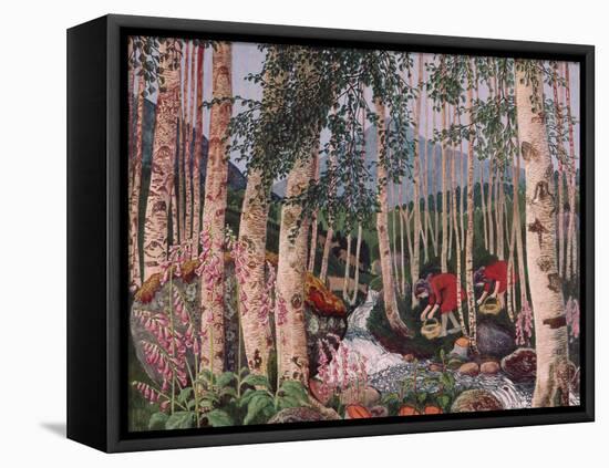 Foxgloves by Nikolai Astrup-Nikolai Astrup-Framed Premier Image Canvas