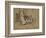 Foxhound and Puppies-Joseph Crawhall-Framed Giclee Print