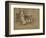 Foxhound and Puppies-Joseph Crawhall-Framed Giclee Print