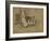 Foxhound and Puppies-Joseph Crawhall-Framed Giclee Print