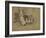 Foxhound and Puppies-Joseph Crawhall-Framed Giclee Print