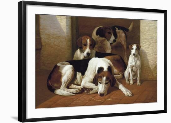 Foxhounds And A Terrier-E^a^s^ Douglas-Framed Premium Giclee Print