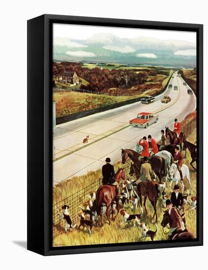 "Foxhunters Outfoxed," December 2, 1961-John Falter-Framed Premier Image Canvas