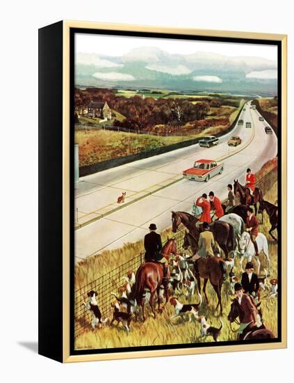 "Foxhunters Outfoxed," December 2, 1961-John Falter-Framed Premier Image Canvas