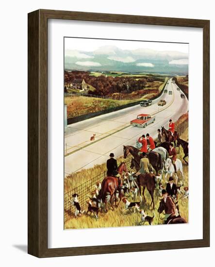 "Foxhunters Outfoxed," December 2, 1961-John Falter-Framed Giclee Print