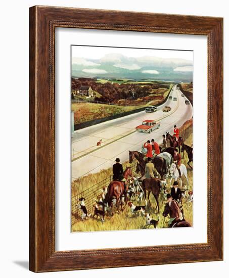 "Foxhunters Outfoxed," December 2, 1961-John Falter-Framed Giclee Print