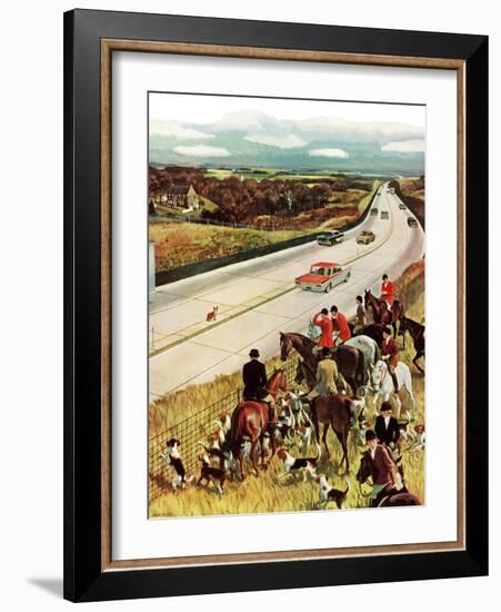 "Foxhunters Outfoxed," December 2, 1961-John Falter-Framed Giclee Print